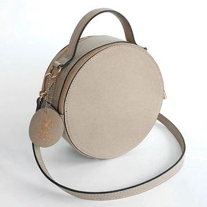 Vera Pelle Vintage Italian Leather Circular Banjo Crossbody Bag